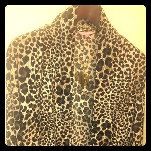 Cheetah print cardigan